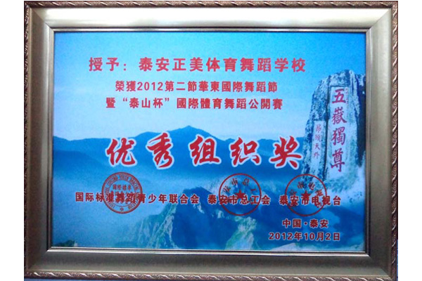 获国青舞联优秀组织奖